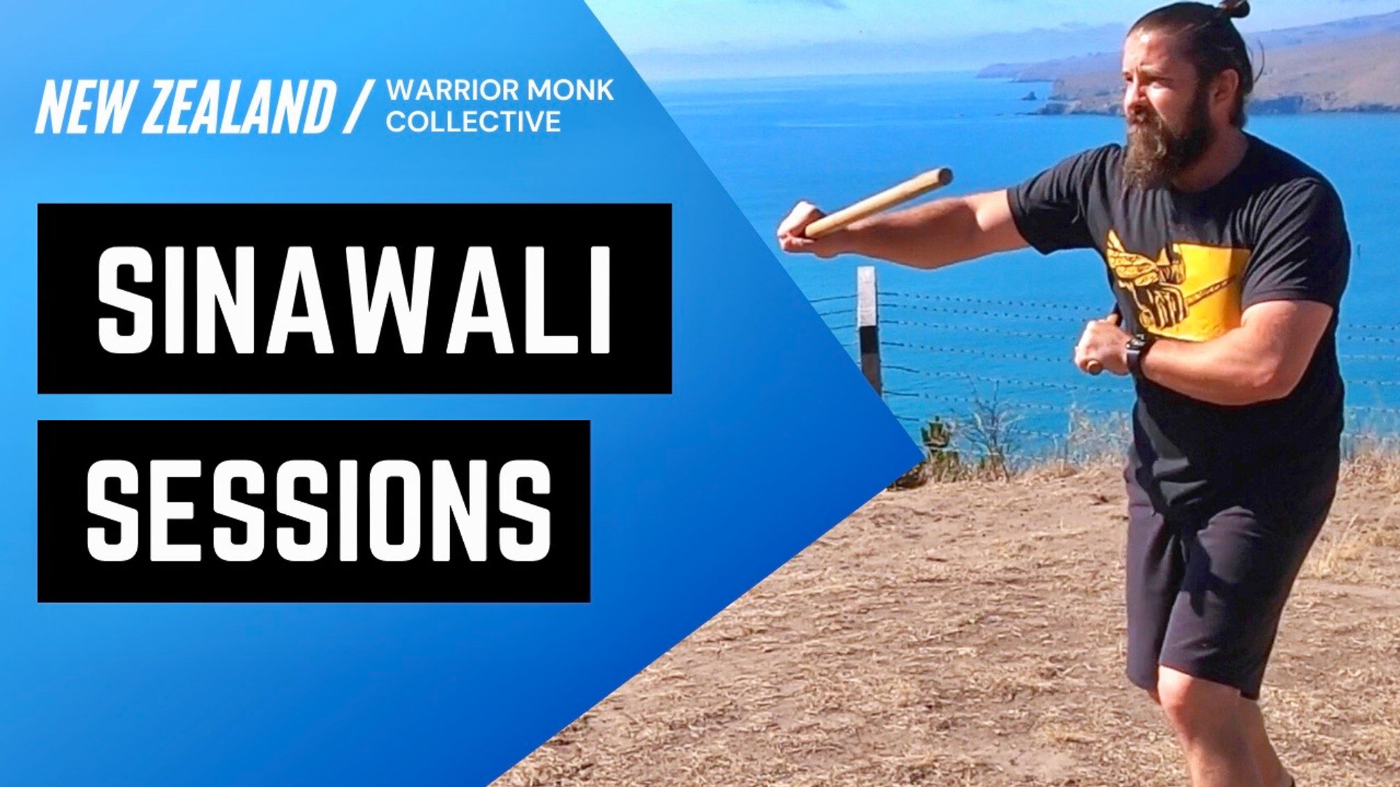 DOUBLE STICK Kali Tutorial with Warrior Monk Collective | Sinawali Sessions in New Zealand